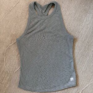 Vuori Ribbed Tank Small Gray Racerback Athletic